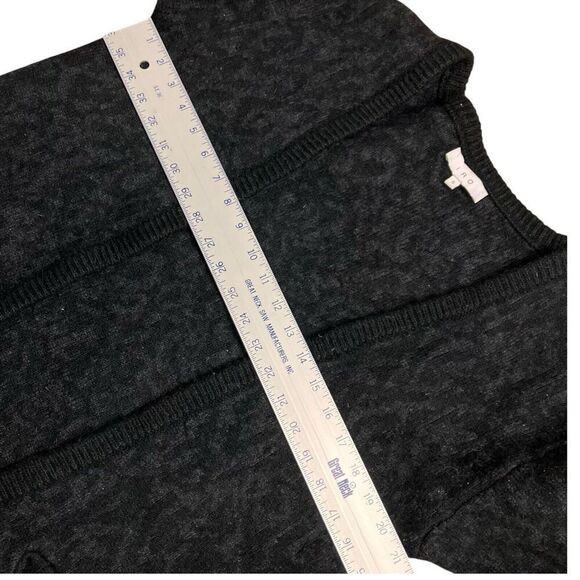 IRO Sweater WMNS S Black Wool Cardigan Leopard Jasek Animal Printed Alpaca Blend - Picture 4 of 11